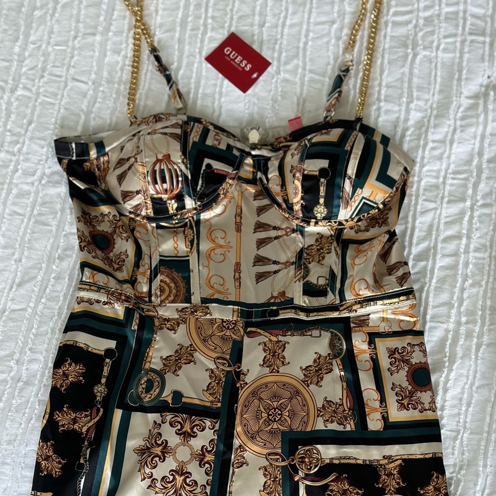 New Guess Jumpsuit Ileana wood ash multi